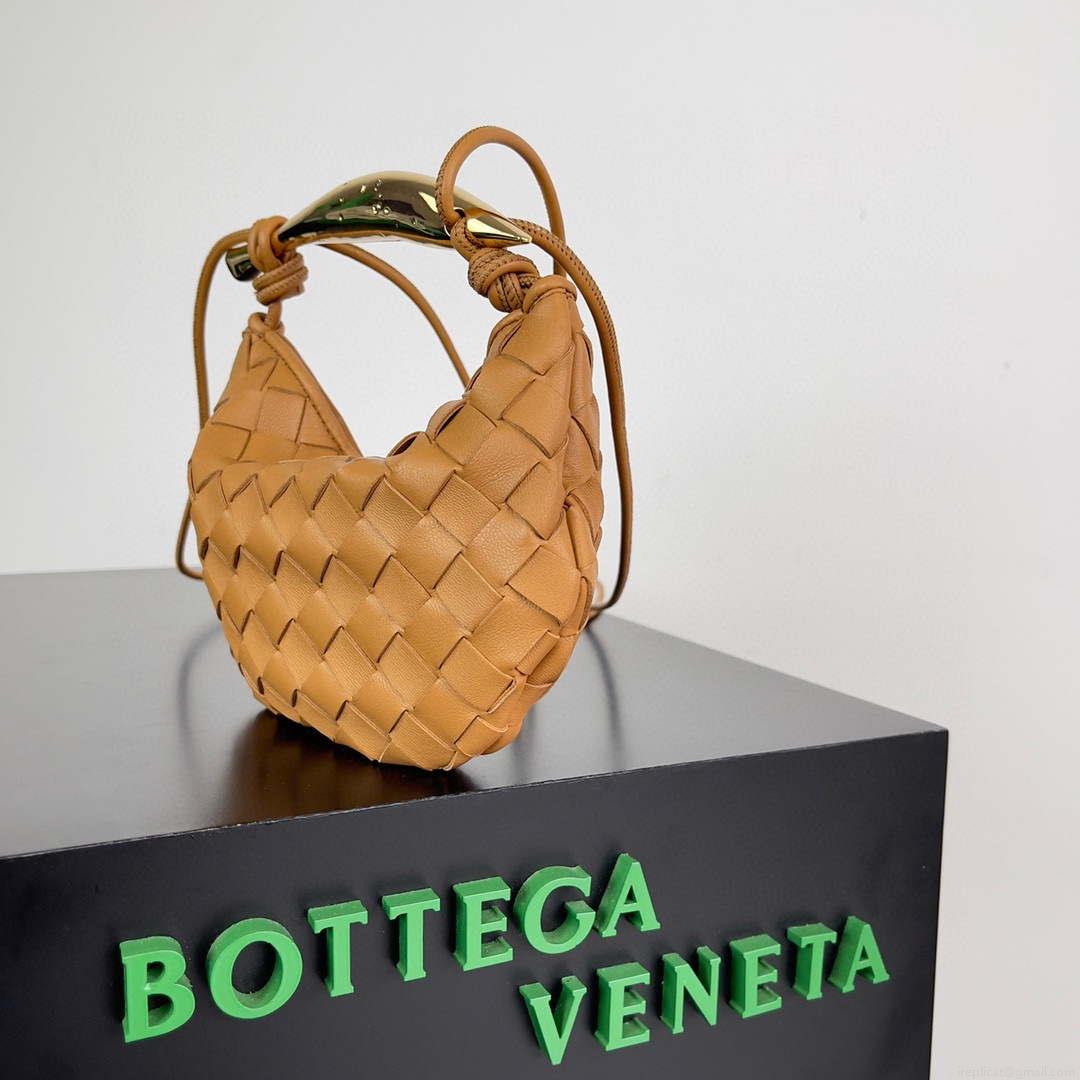 Bottega Veneta BV 744267 Mini Sardine Brown