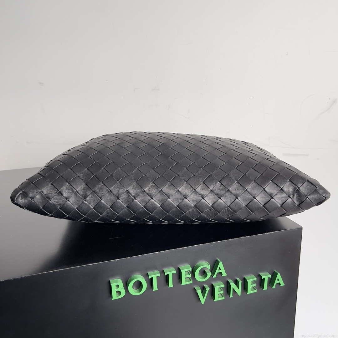 Bottega Veneta BV 763966 Small Hop oyster Bag Black