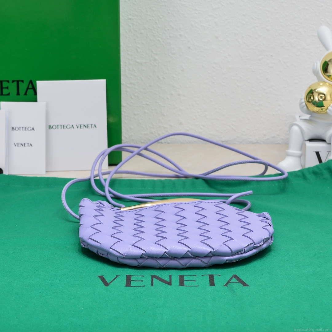 Bottega Veneta BV 744267 Mini Sardine Cross-body bag realised with Intrecciato Purple