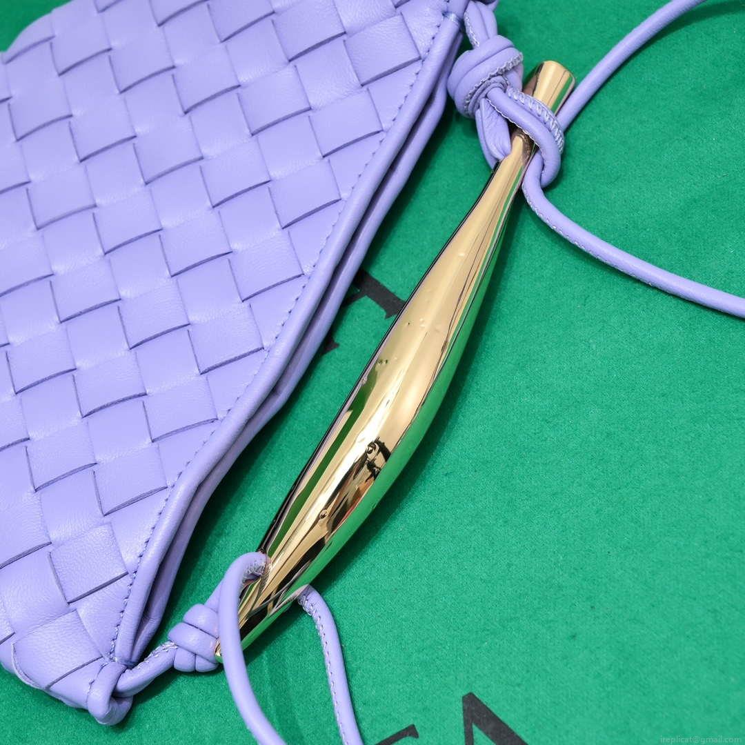 Bottega Veneta BV 744267 Mini Sardine Cross-body bag realised with Intrecciato Purple