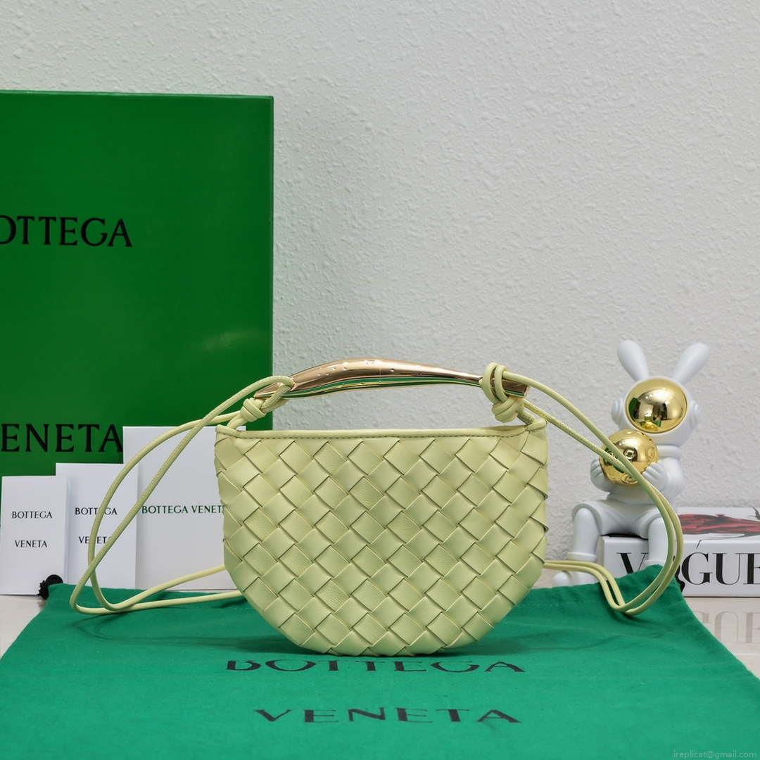 Bottega Veneta BV 744267 Mini Sardine Cross-body bag realised with Intrecciato Yellow
