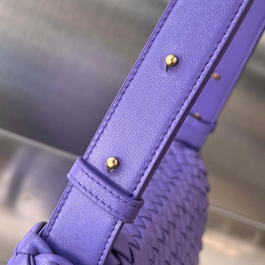 Bottega Veneta BV 762711 Mini Cobble Shoulder Bag Purple
