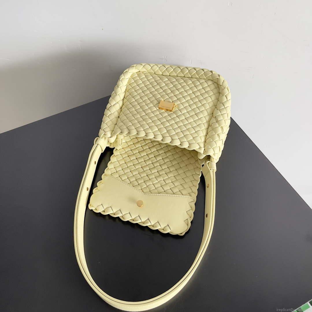 Bottega Veneta BV 762711 Mini Cobble Shoulder Bag Yellow