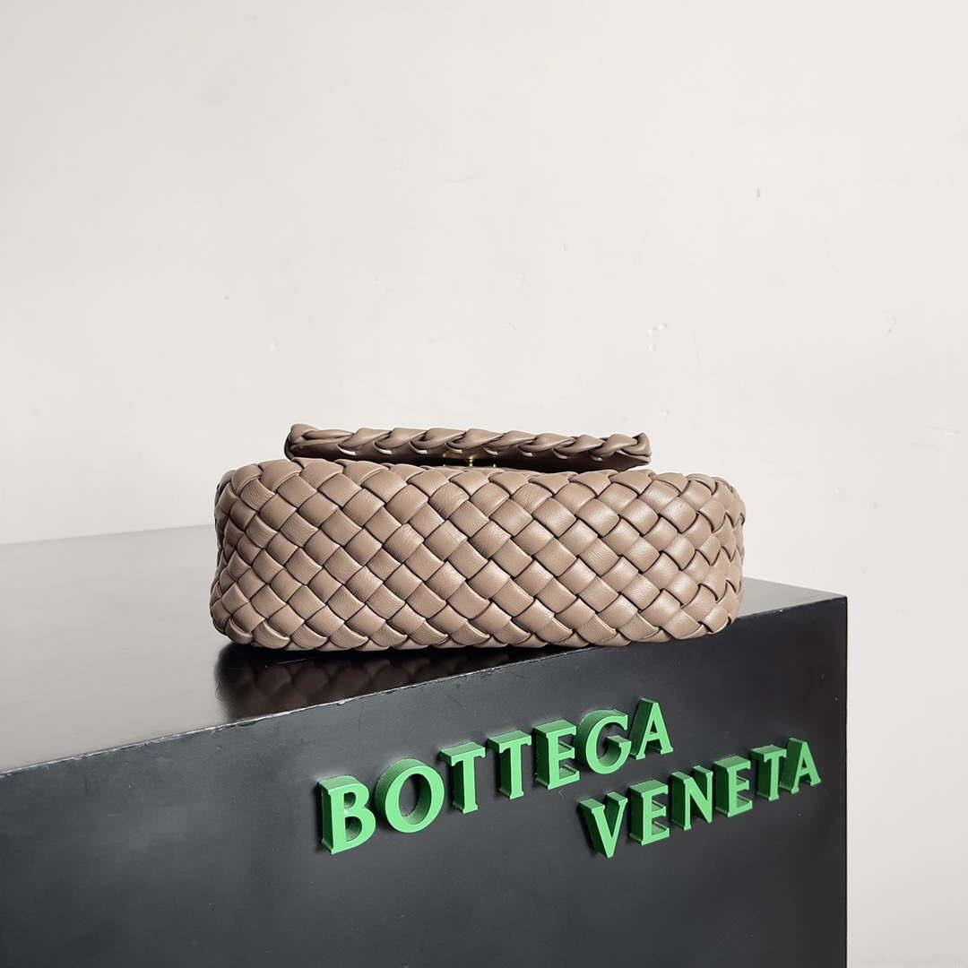 Bottega Veneta BV 762711 Mini Cobble Shoulder Bag Brown