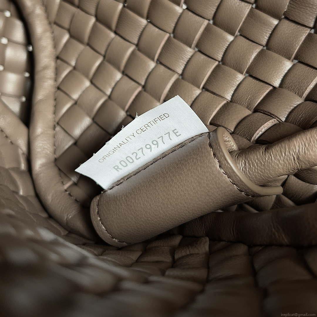 Bottega Veneta BV 762711 Mini Cobble Shoulder Bag Brown