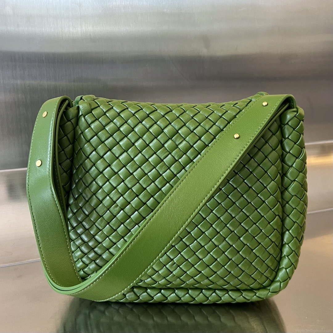 Bottega Veneta BV 709418 Small Cobble Shoulder Bag Green