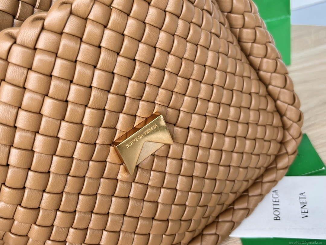 Bottega Veneta BV 709418 Small Cobble Shoulder Bag Tan