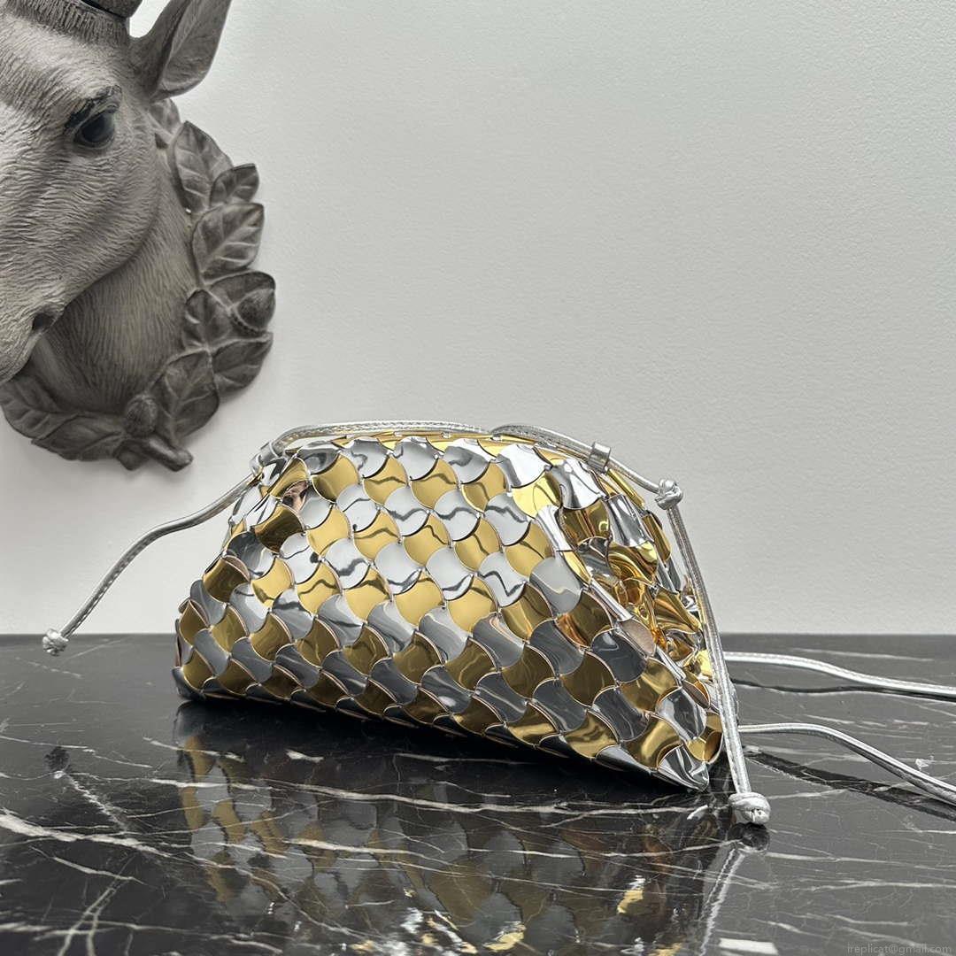 Bottega Veneta BV 585852 Mini Pouch Silver gold Bag