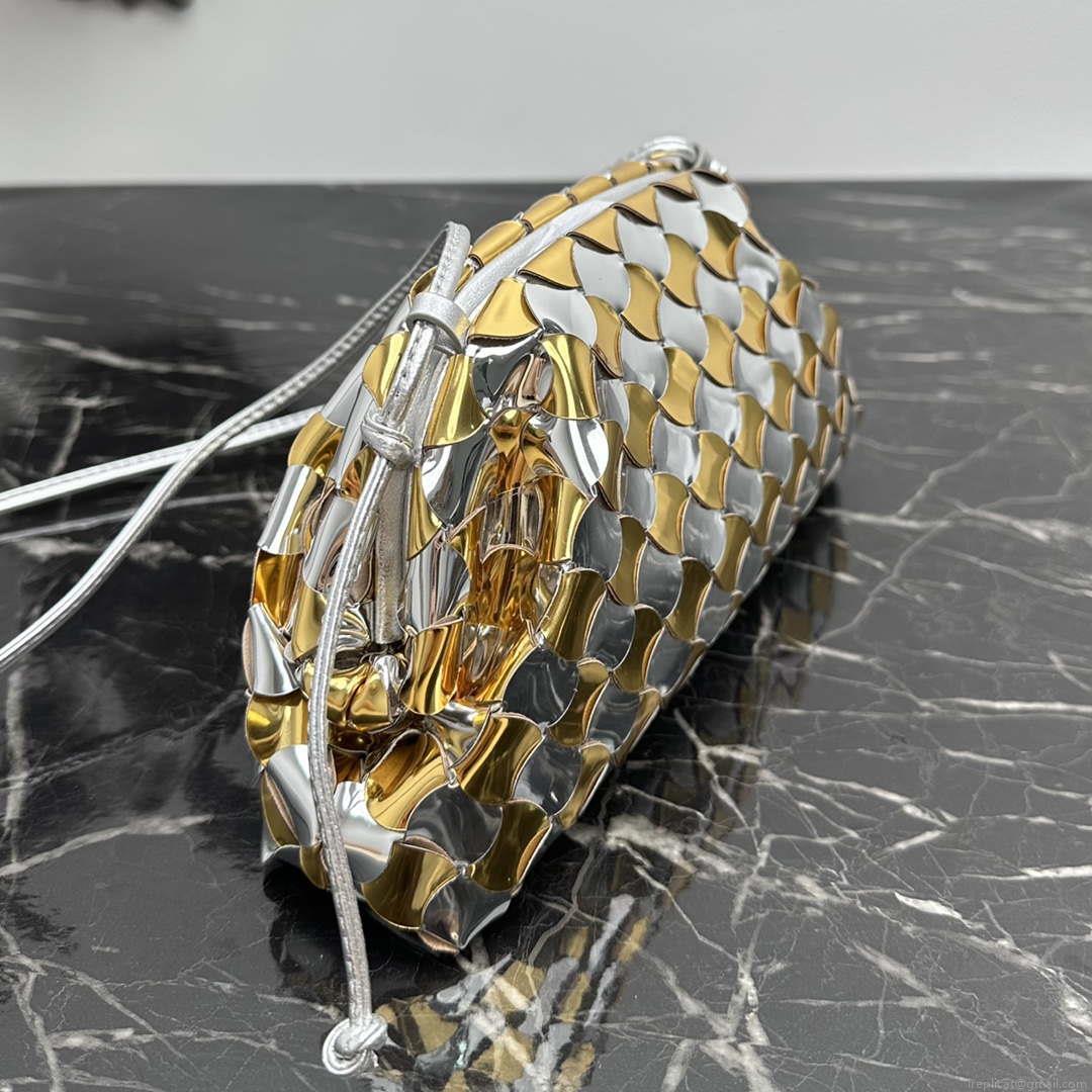 Bottega Veneta BV 585852 Mini Pouch Silver gold Bag