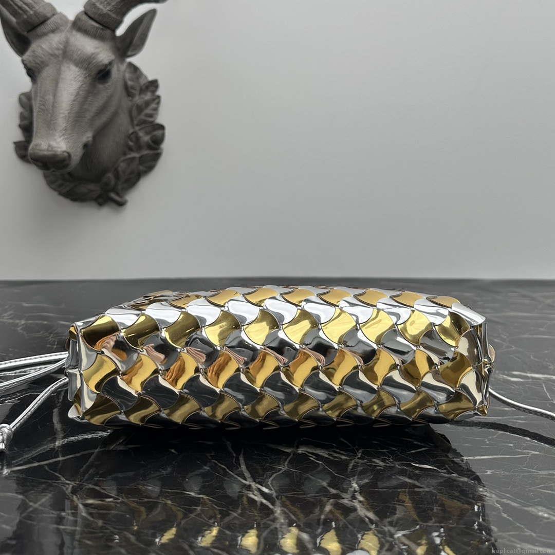 Bottega Veneta BV 585852 Mini Pouch Silver gold Bag