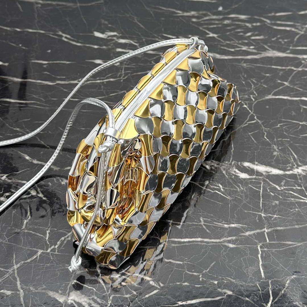Bottega Veneta BV 585852 Mini Pouch Silver gold Bag