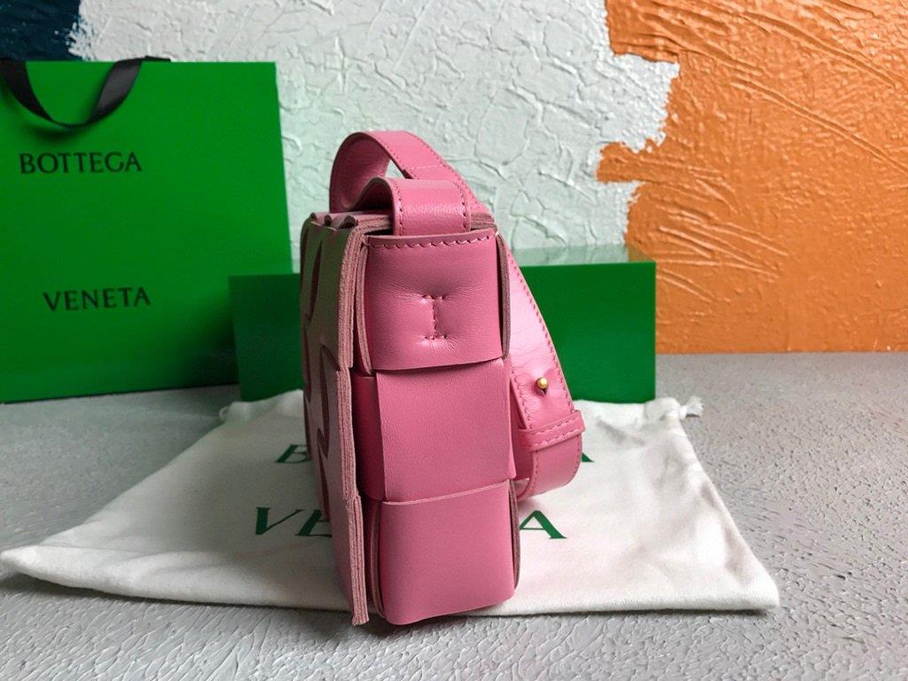 Bottega Veneta BV 578004 Cassette Cross-body Bag 58890 Rose Red