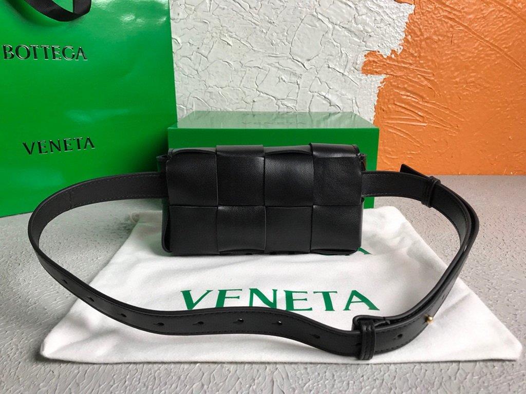 Bottega Veneta BV 639367 Belt-Cassette 55869 Bag Black