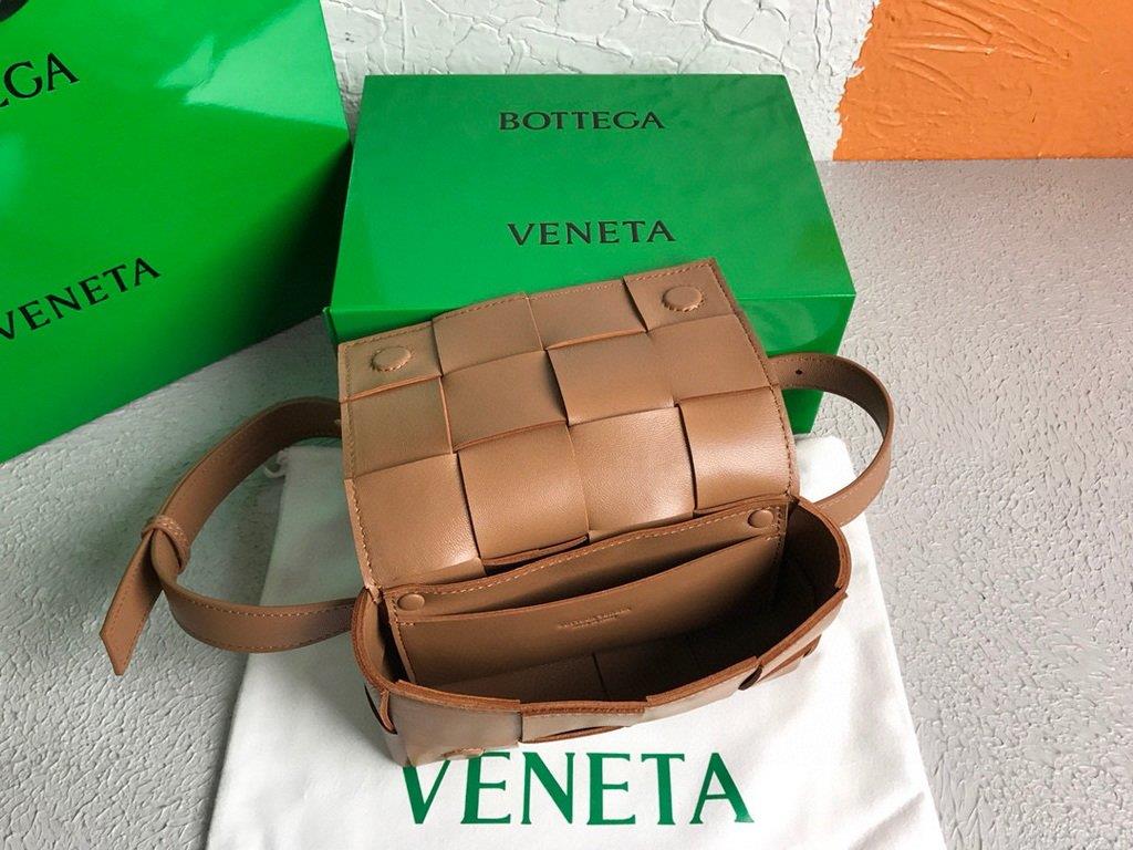 Bottega Veneta BV 639367 Belt-Cassette 55869 Bag Tan