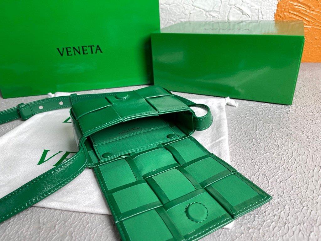 Bottega Veneta BV 666688 Cassette Shoulder Bag 33993 Dark Green