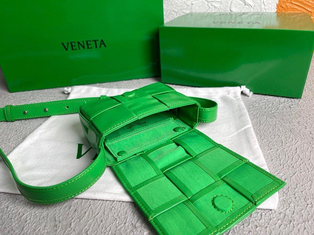Bottega Veneta BV 666688 Cassette Shoulder Bag 33993 Green