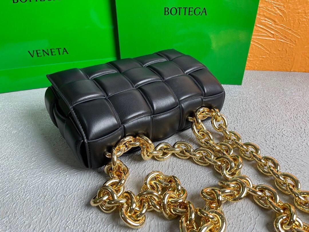Bottega Veneta BV 20206 Chain Cassette 631421 Black Gold