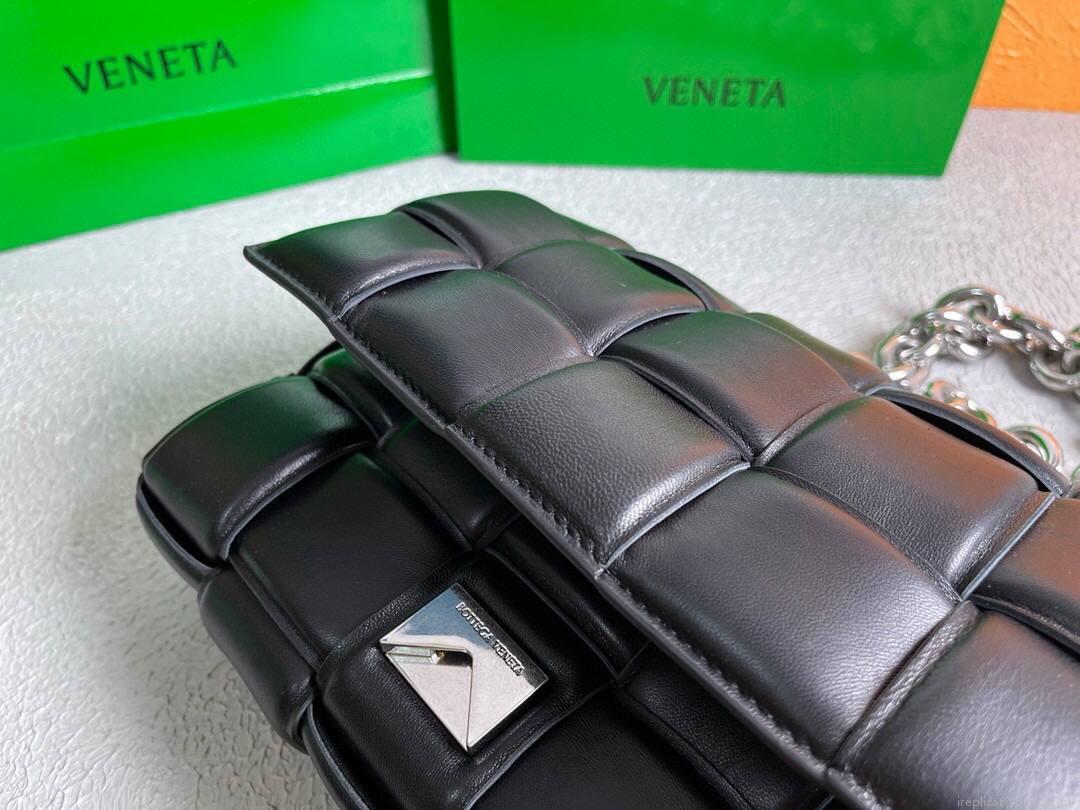 Bottega Veneta BV 20206 Chain Cassette 631421 Black Silver