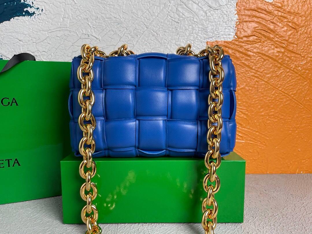 Bottega Veneta BV 20206 Chain Cassette 631421 Cobalt Gold