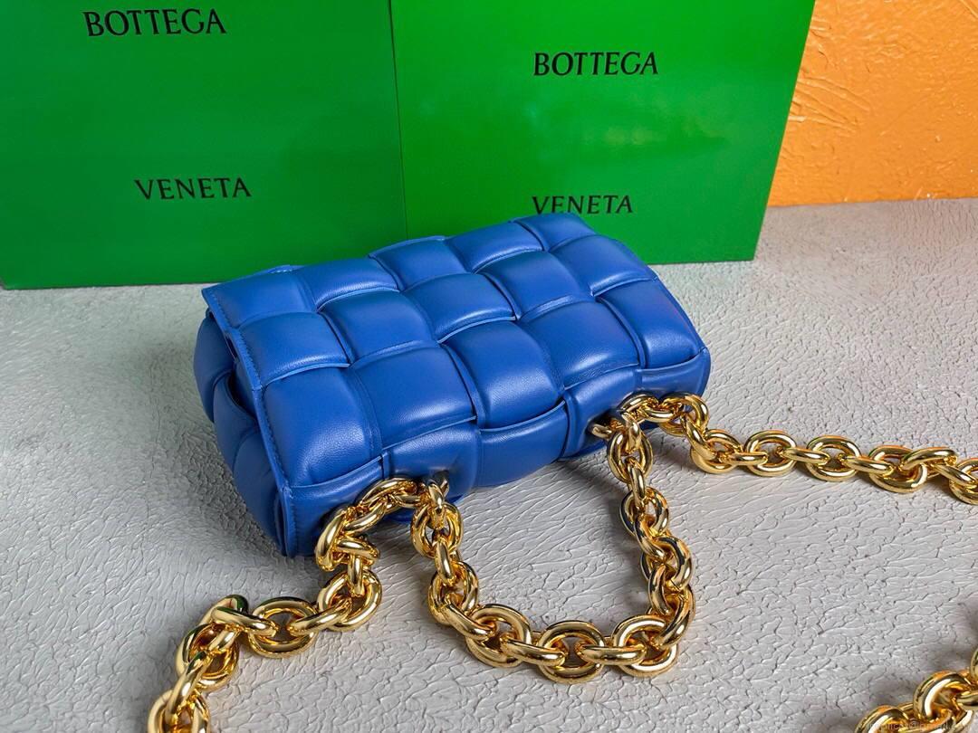 Bottega Veneta BV 20206 Chain Cassette 631421 Cobalt Gold