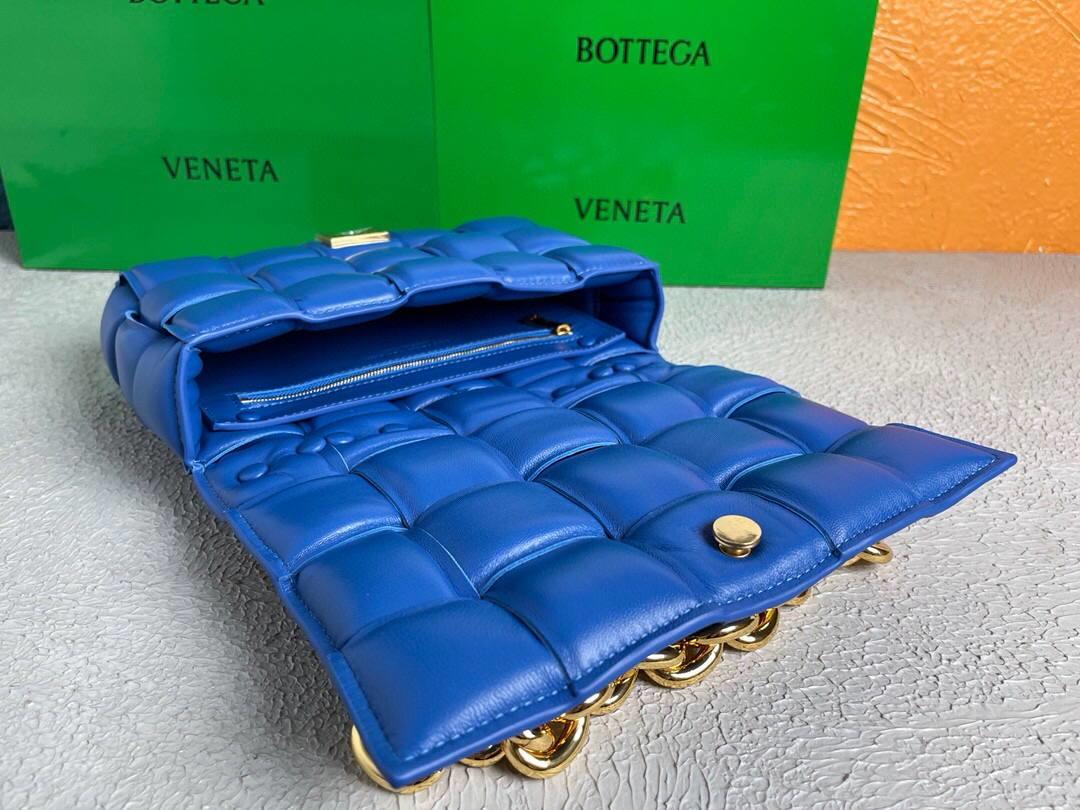 Bottega Veneta BV 20206 Chain Cassette 631421 Cobalt Gold