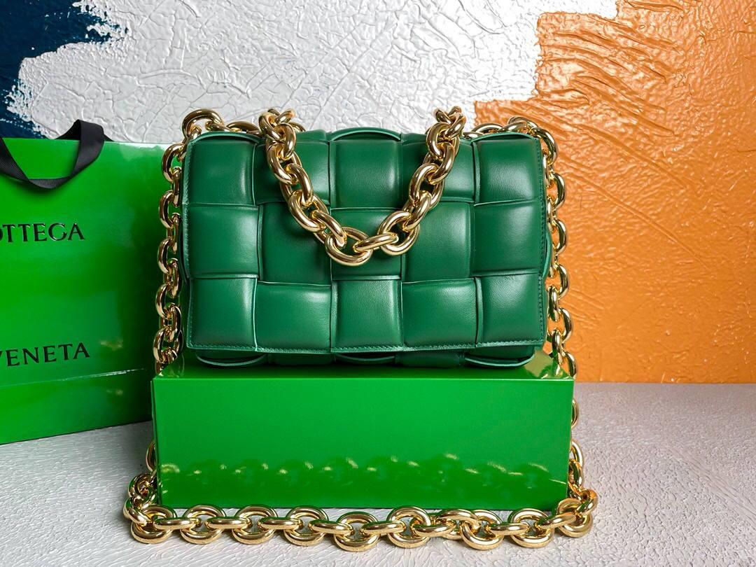 Bottega Veneta BV 20206 Chain Cassette 631421 Green Gold