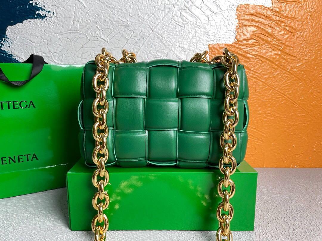 Bottega Veneta BV 20206 Chain Cassette 631421 Green Gold