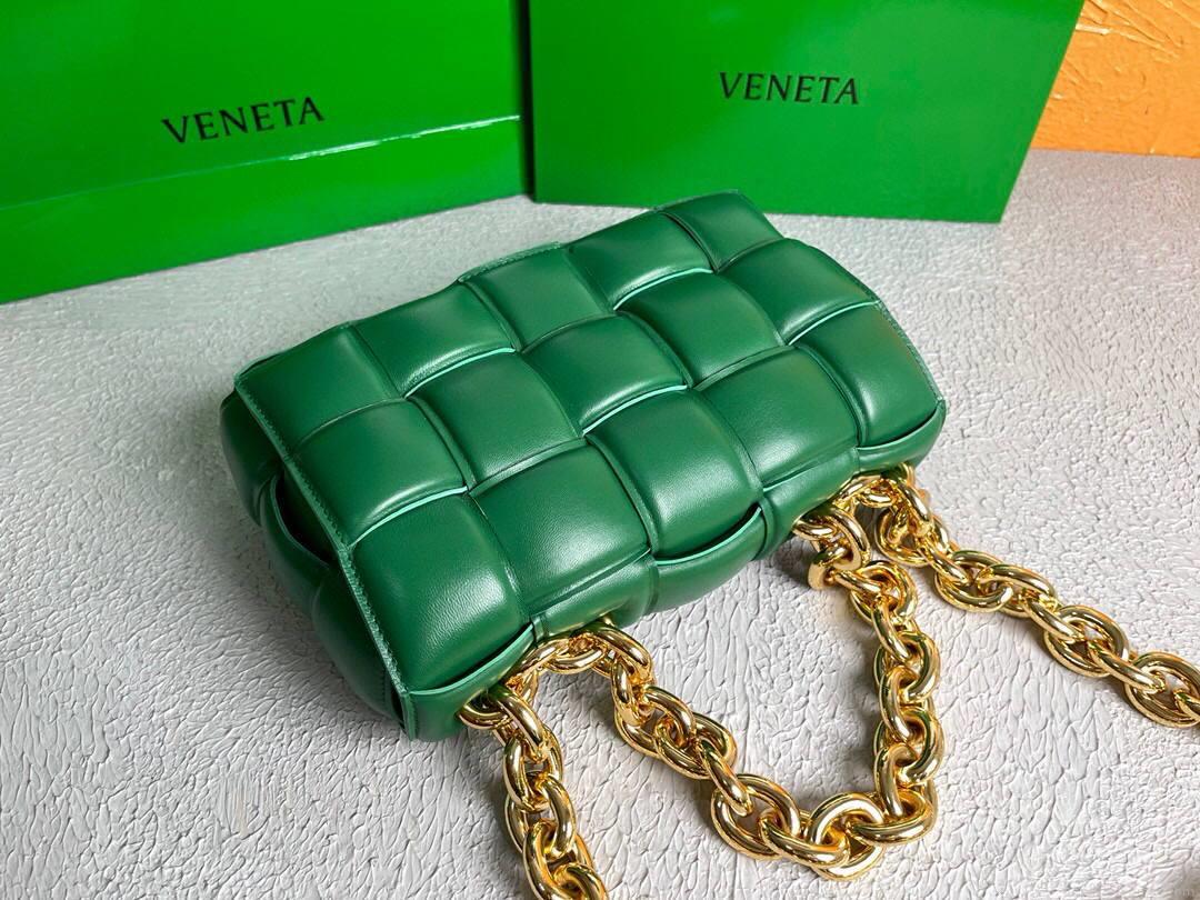 Bottega Veneta BV 20206 Chain Cassette 631421 Green Gold