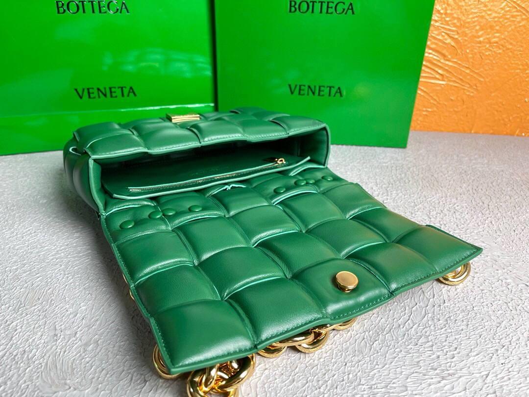 Bottega Veneta BV 20206 Chain Cassette 631421 Green Gold