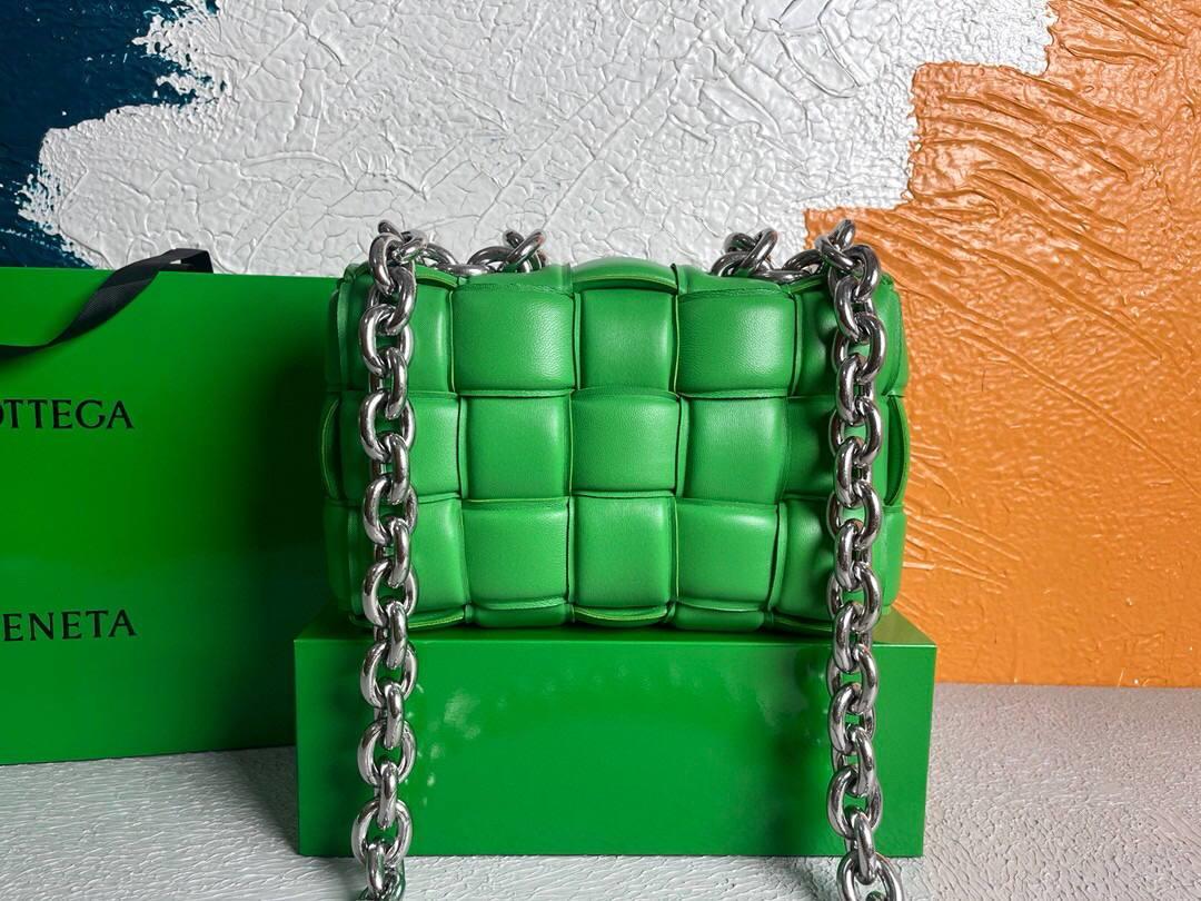 Bottega Veneta BV 20206 Chain Cassette 631421 Green Silver