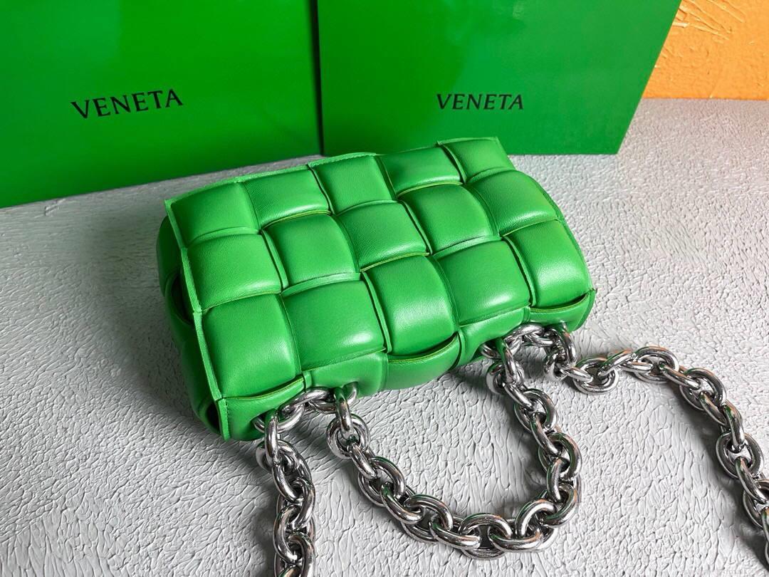 Bottega Veneta BV 20206 Chain Cassette 631421 Green Silver
