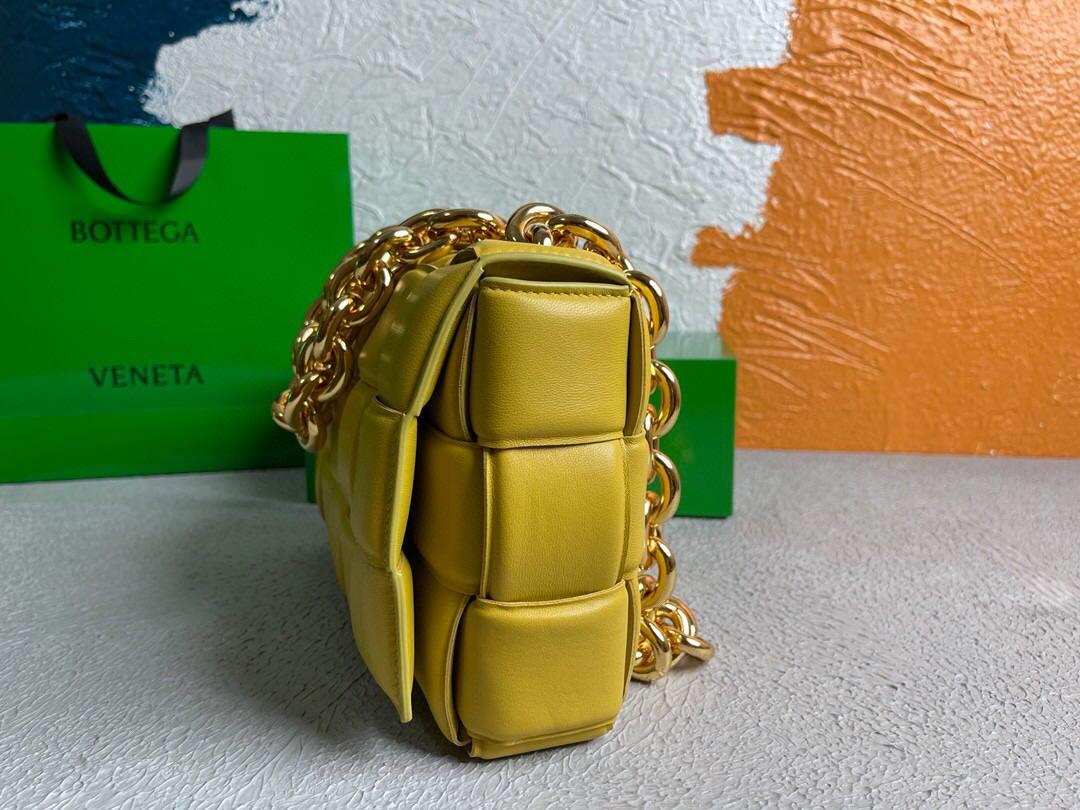 Bottega Veneta BV 20206 Chain Cassette 631421 Lemon Yellow Gold