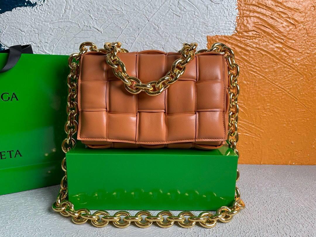 Bottega Veneta BV 20206 Chain Cassette 631421 Orange Gold