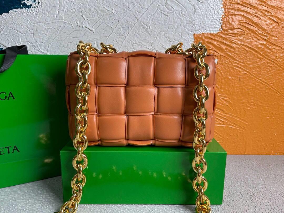 Bottega Veneta BV 20206 Chain Cassette 631421 Orange Gold