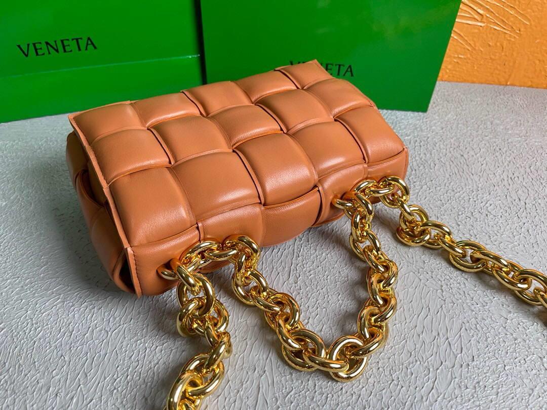 Bottega Veneta BV 20206 Chain Cassette 631421 Orange Gold