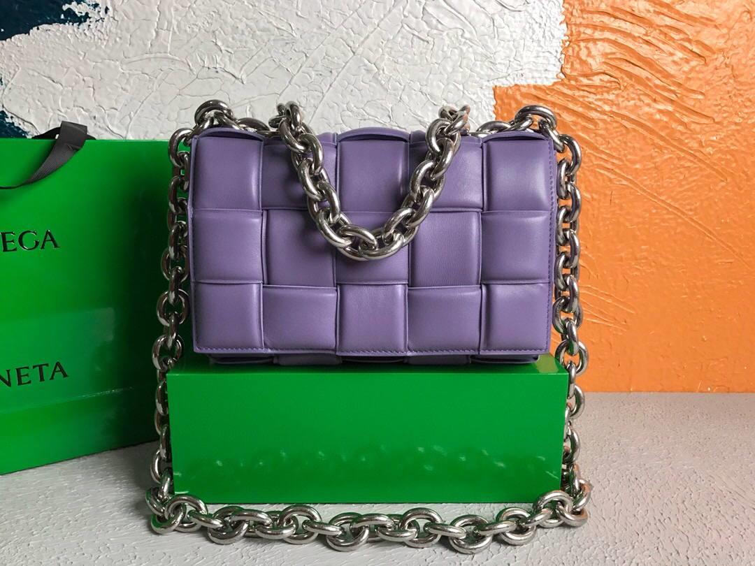 Bottega Veneta BV 20206 Chain Cassette 631421 Purple Silver