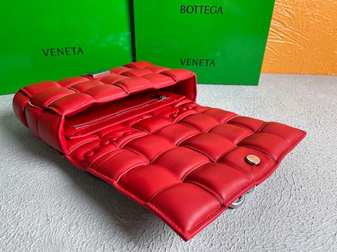 Bottega Veneta BV 20206 Chain Cassette 631421 Red Silver