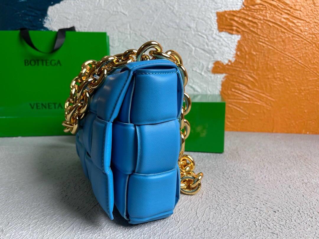 Bottega Veneta BV 20206 Chain Cassette 631421 Sky Blue Gold