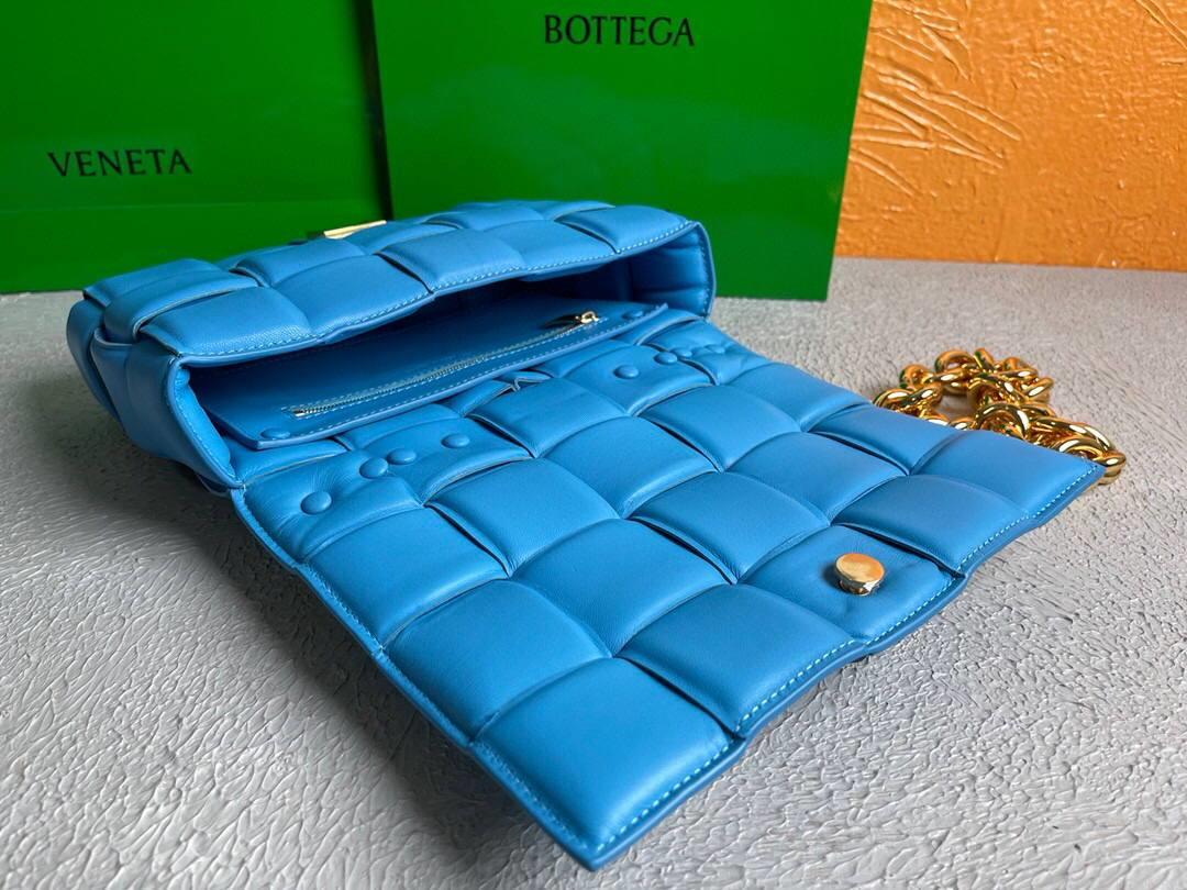 Bottega Veneta BV 20206 Chain Cassette 631421 Sky Blue Gold