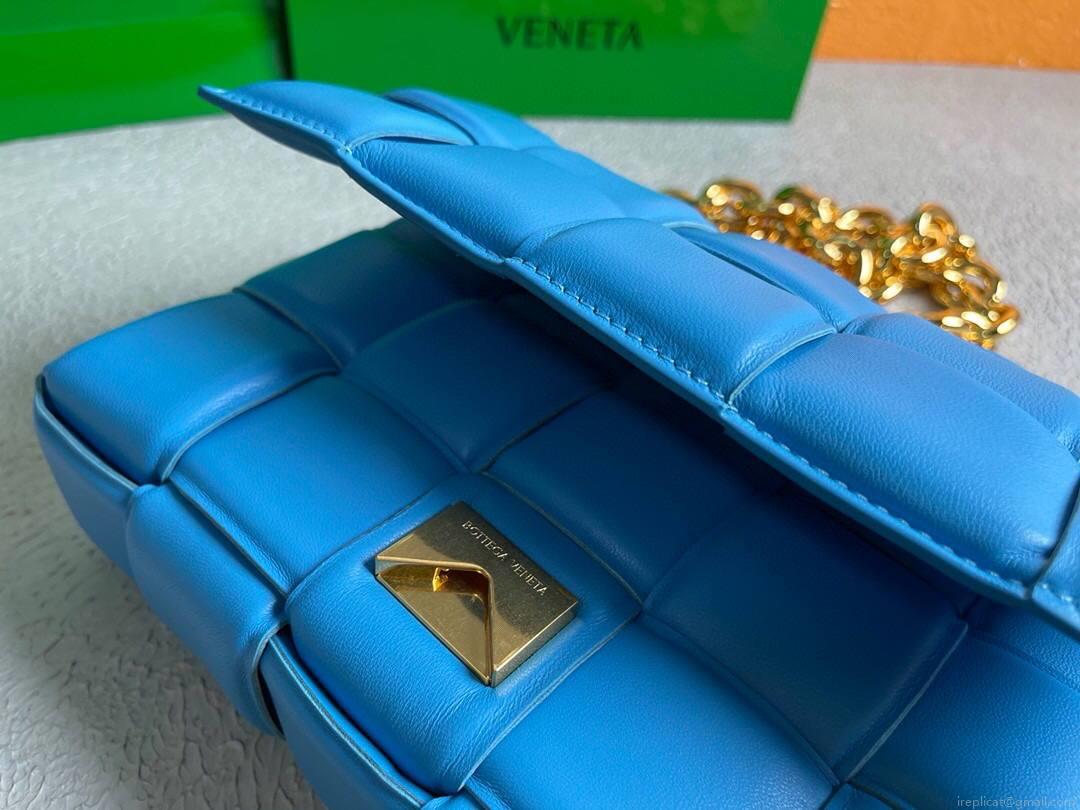 Bottega Veneta BV 20206 Chain Cassette 631421 Sky Blue Gold