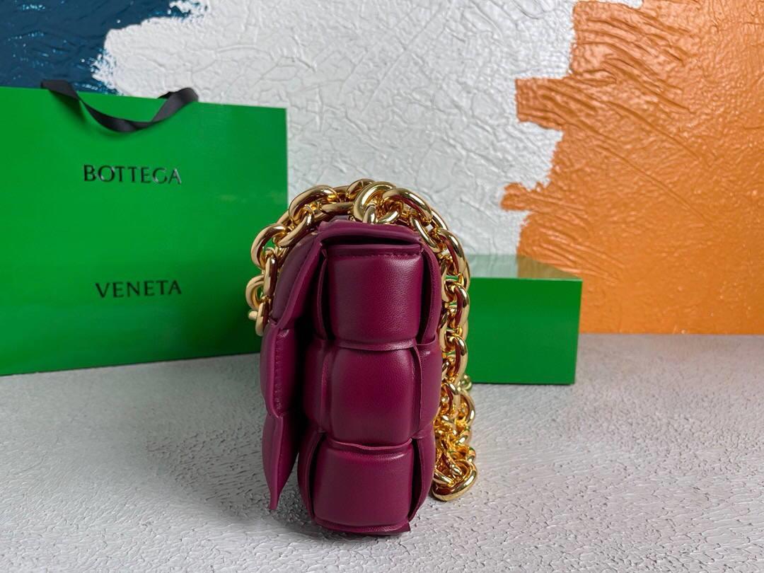 Bottega Veneta BV 20206 Chain Cassette 631421 Wine Red Gold