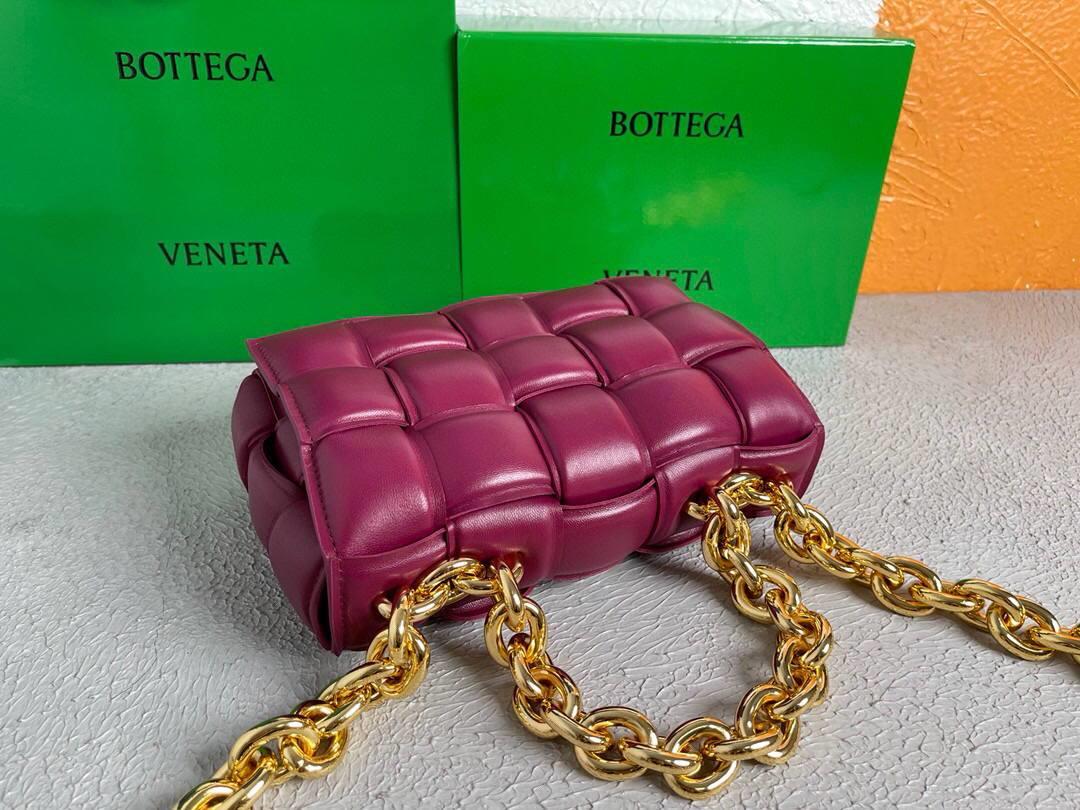 Bottega Veneta BV 20206 Chain Cassette 631421 Wine Red Gold