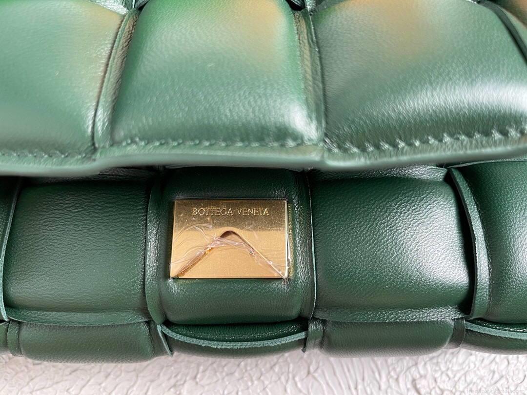 Bottega Veneta BV 20206 Padded Cassette 591970 Dark Green Gold