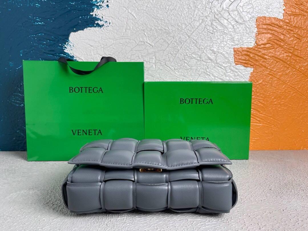 Bottega Veneta BV 20206 Padded Cassette 591970 Dark Grey Gold