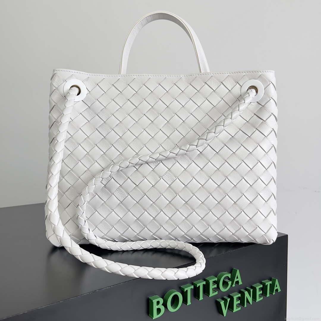 Bottega Veneta BV 743572 Medium Andiamo White
