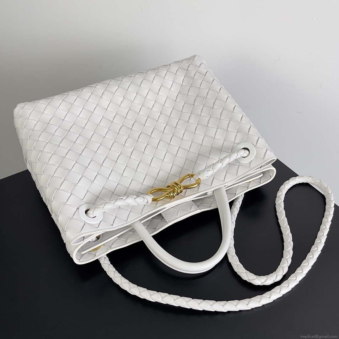 Bottega Veneta BV 743572 Medium Andiamo White