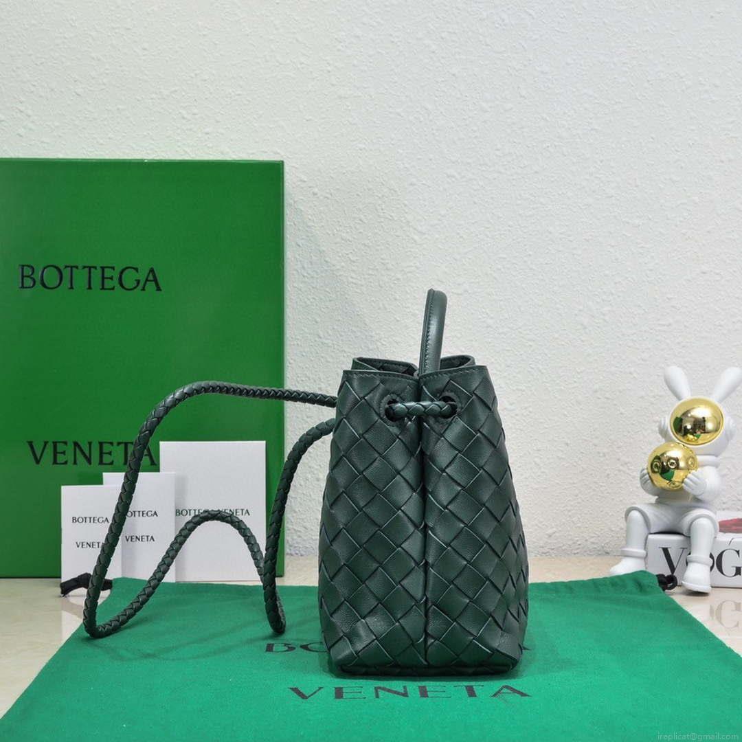 Bottega Veneta BV 743568 Small Andiamo Dark Green