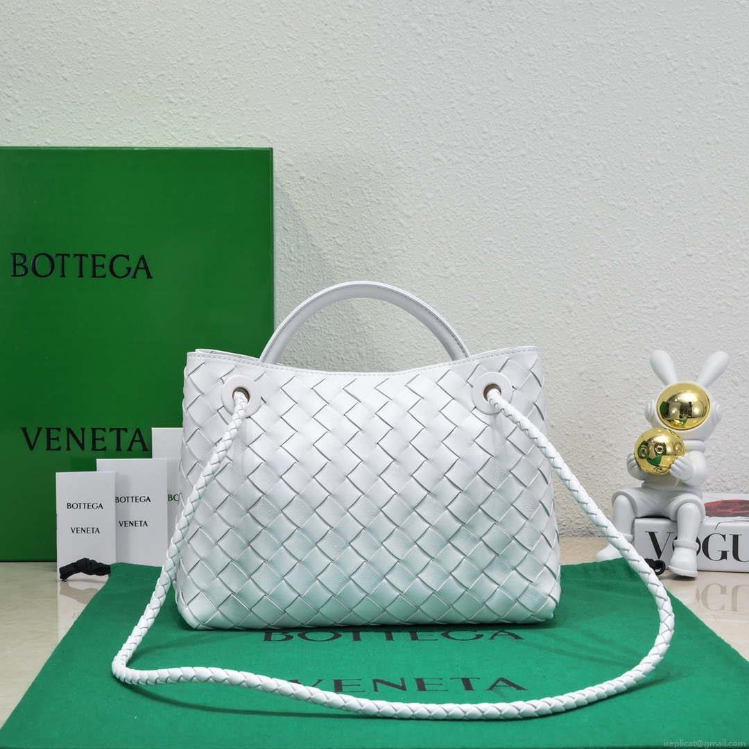 Bottega Veneta BV 743568 Small Andiamo White