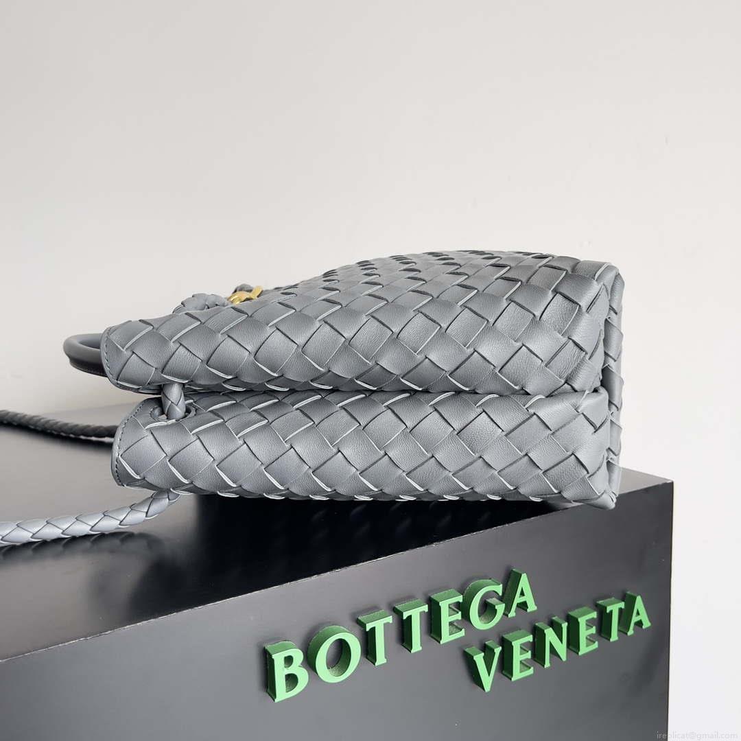 Bottega Veneta BV 743572 Medium Andiamo Light Gray