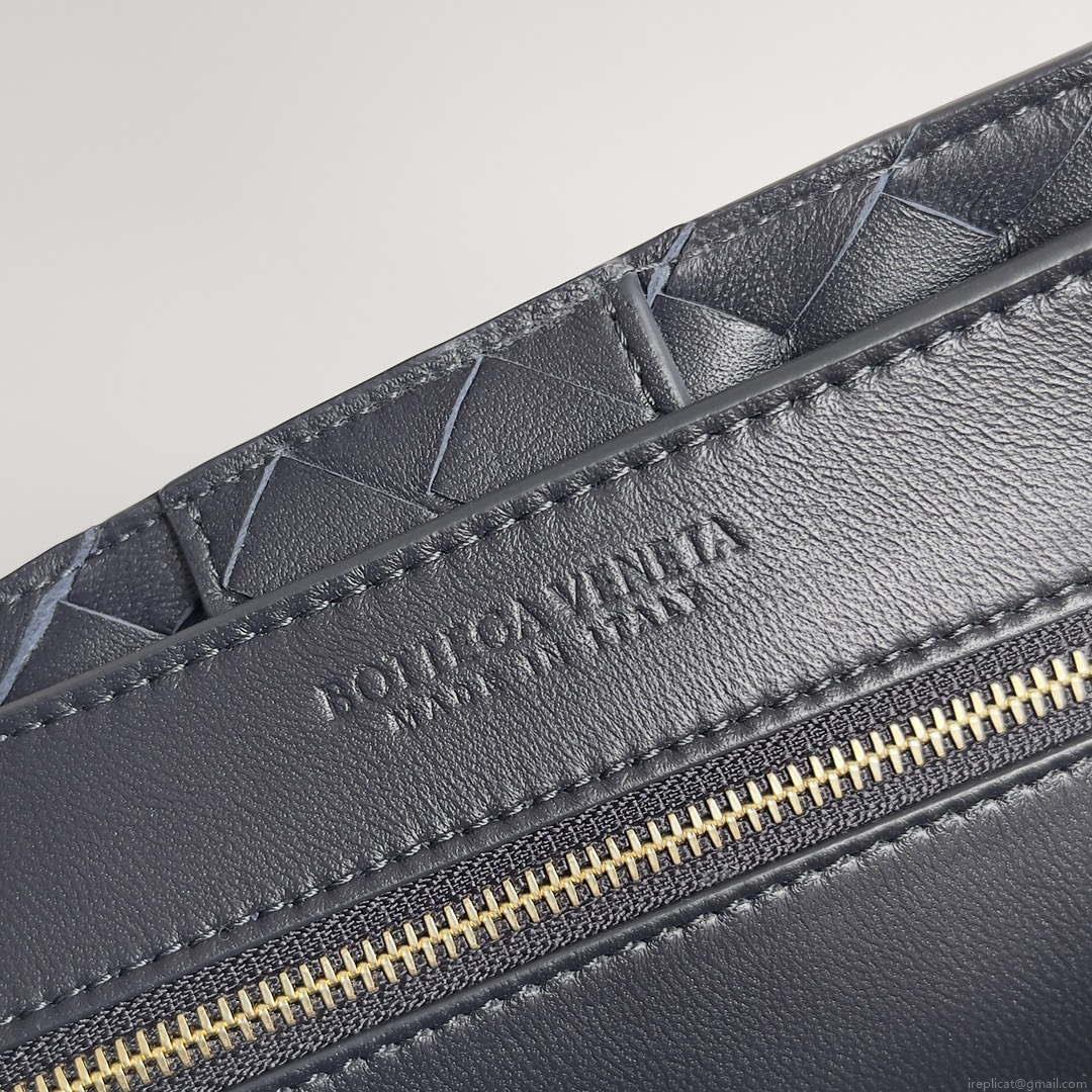 Bottega Veneta BV 743572 Medium Andiamo Navy Blue